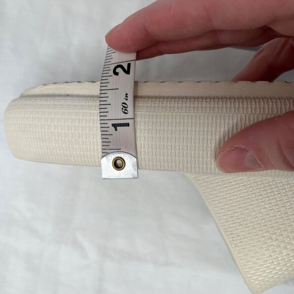 Kappa womens EggShell White Logo Slide Sandals Size 7 US 5 UK 38EU - Picture 5 of 10